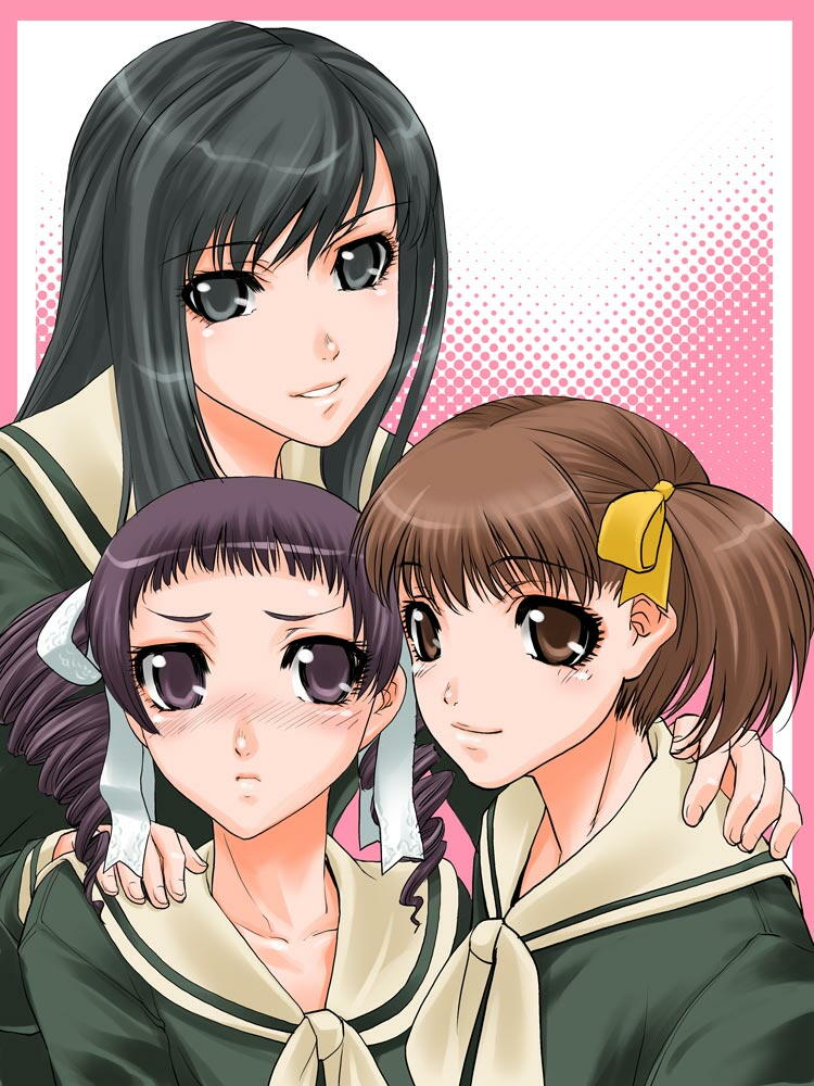 fukuzawa yumi, ogasawara sachiko, and matsudaira touko (maria-sama ga miteru) drawn by shinama