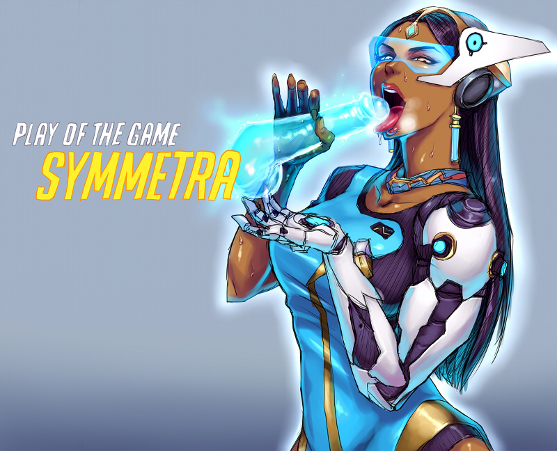 symmetra (overwatch and 1 more) drawn by sawao