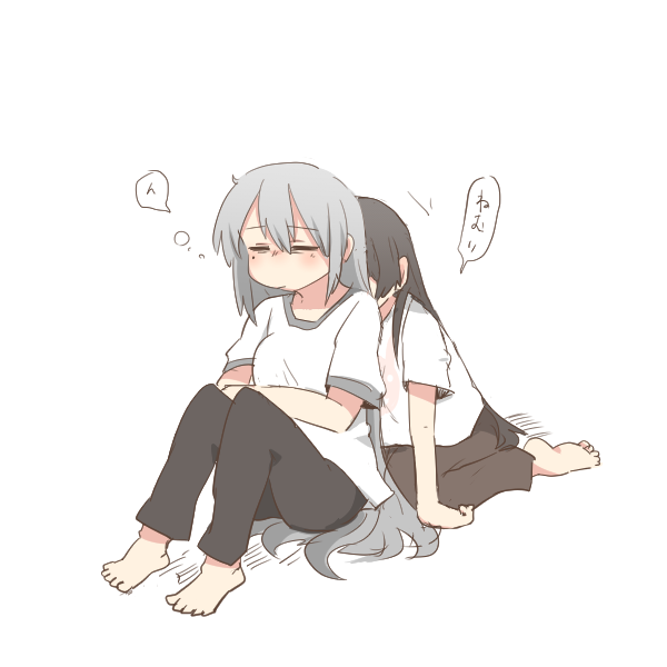 tsukino mito and higuchi kaede (nijisanji) drawn by rebecca_(keinelove)