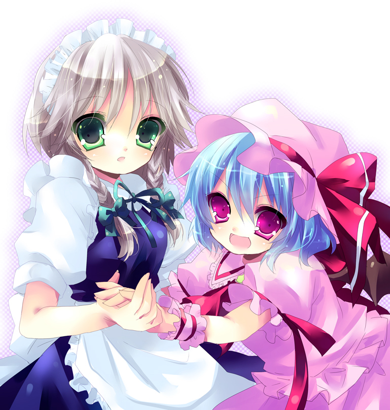 remilia scarlet and izayoi sakuya (touhou) drawn by kosuzume