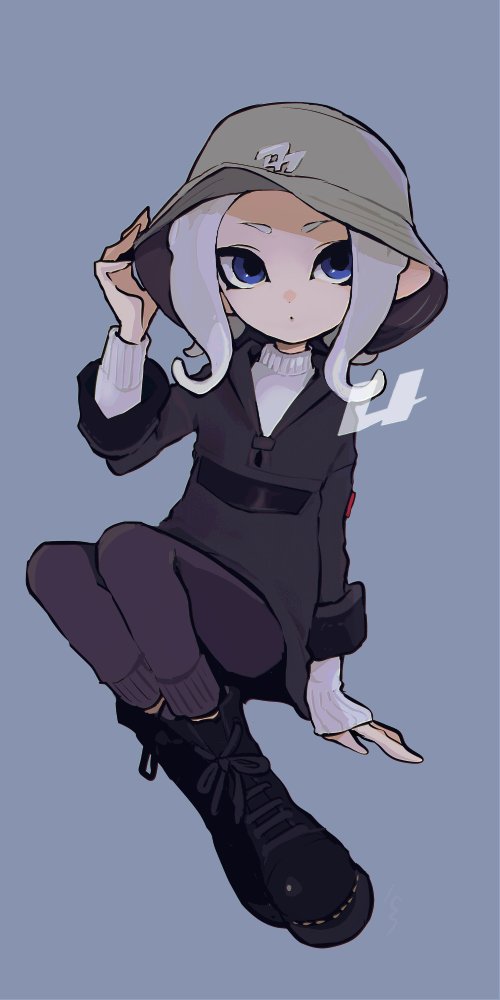 octoling player character and octoling girl (splatoon) drawn by imaikuy0