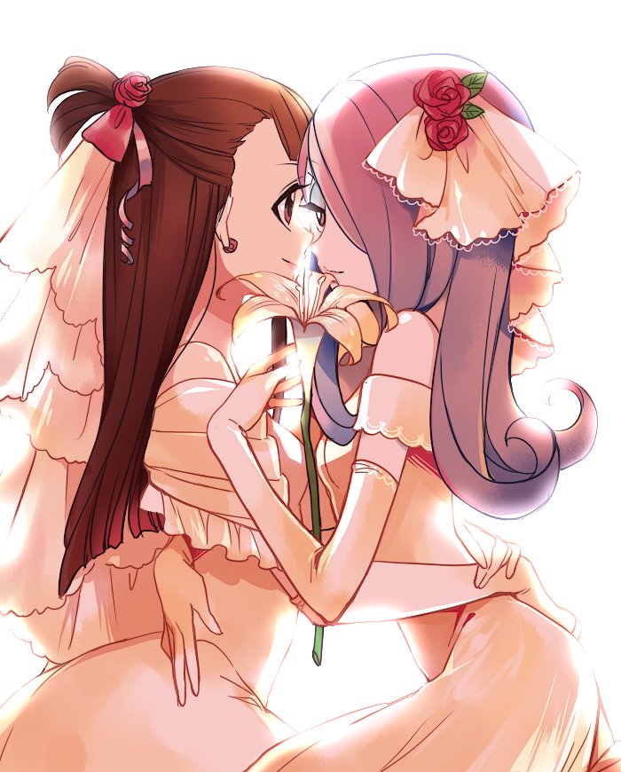 kagari atsuko and sucy manbavaran (little witch academia) drawn by leila_(yurisouls)