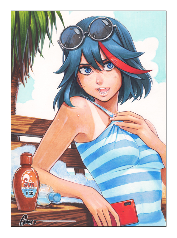 matoi ryuuko (kill la kill) drawn by omar_dogan