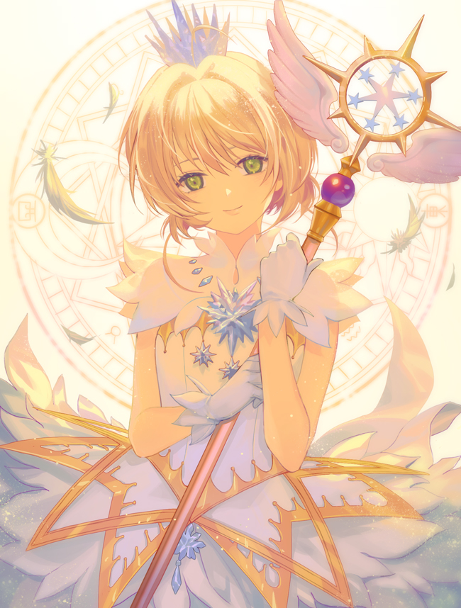 kinomoto sakura (cardcaptor sakura and 1 more) drawn by saeldam