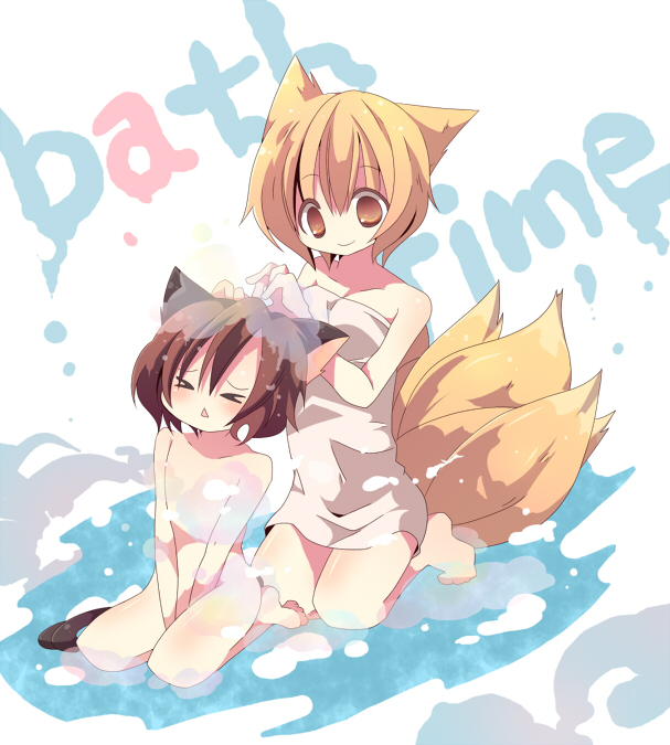 yakumo ran and chen (touhou) drawn by ana_(rznuscrf)