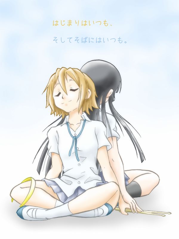 akiyama mio and tainaka ritsu (k-on!) drawn by paranopoda