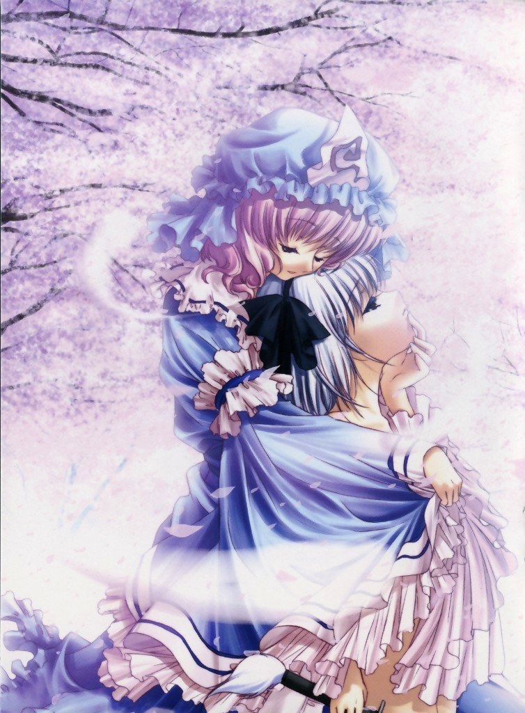 konpaku youmu and saigyouji yuyuko (touhou and 1 more) drawn by ayase_hazuki