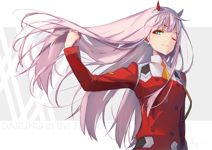zero two (darling in the franxx) drawn by hong_(white_spider)