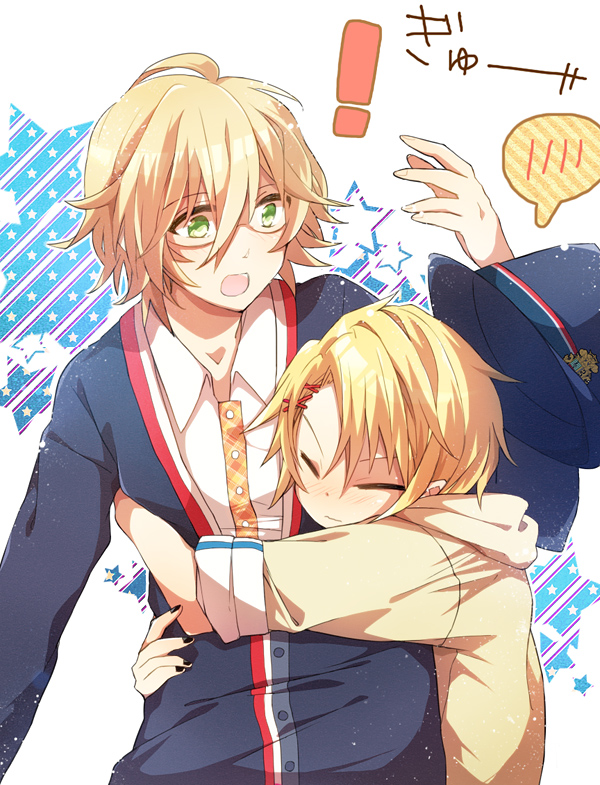 kurusu shou and shinomiya natsuki (uta no prince-sama) drawn by 310_(satopoppo)