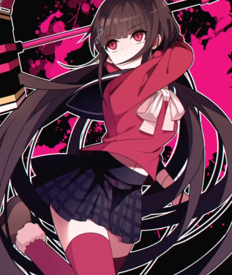 harukawa maki (danganronpa and 1 more) drawn by qiao_xing
