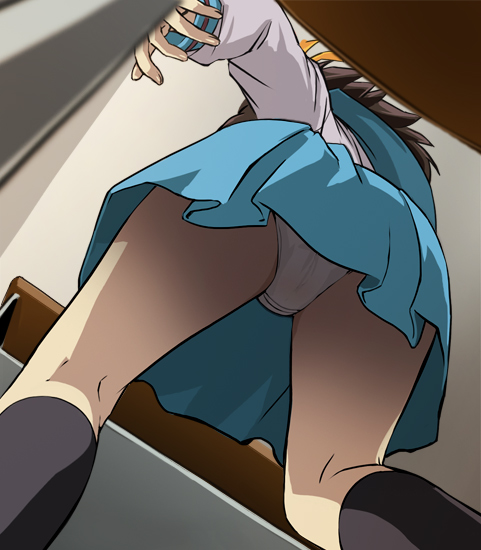 Anime upskirt cheating otngagged