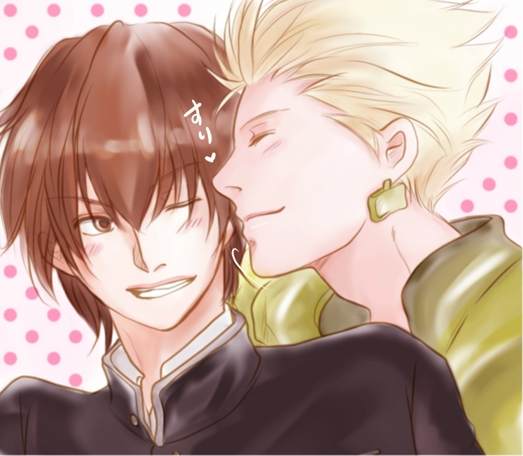 gilgamesh and kishinami hakuno (fate and 2 more) drawn by nachi_jd