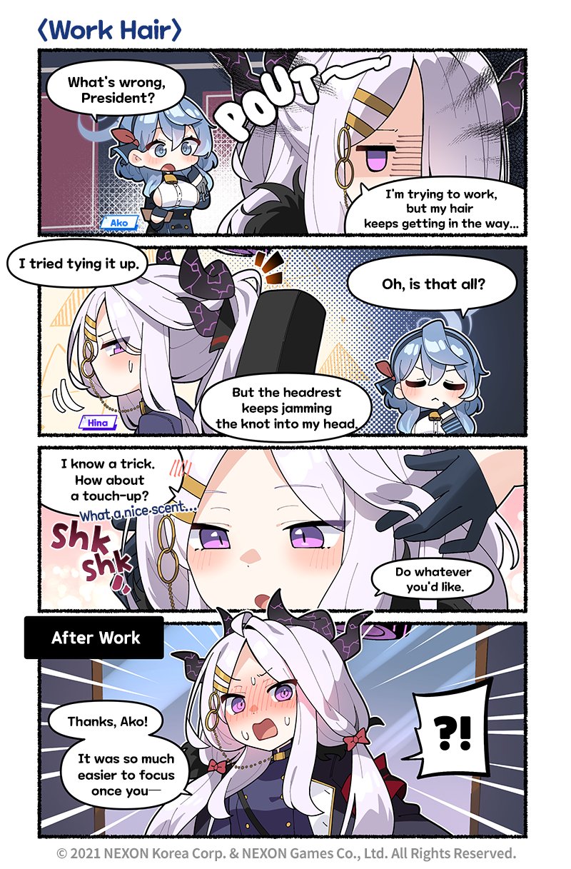 hina and ako (blue archive) drawn by donmin_h