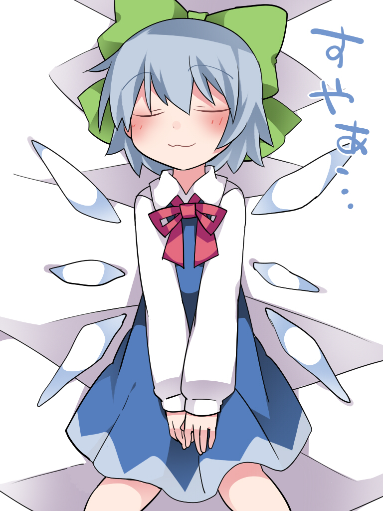 cirno and teruyof (touhou) drawn by hammer_(sunset_beach)
