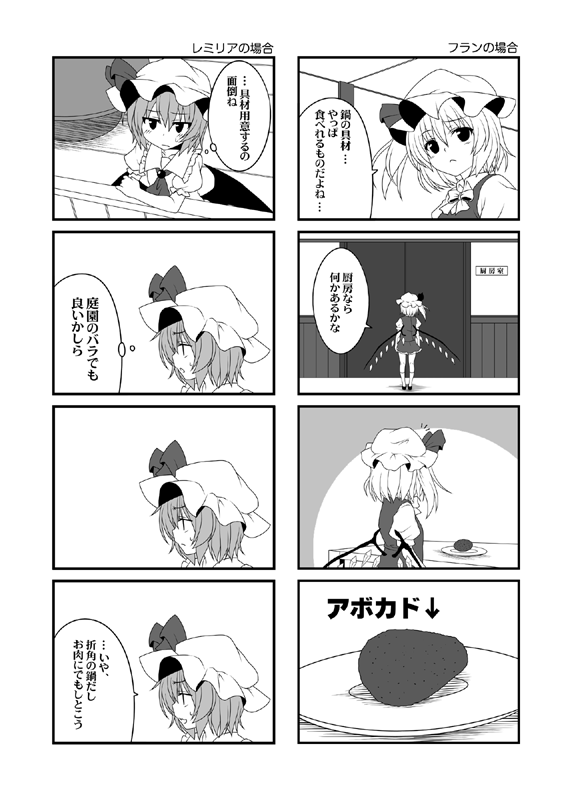 remilia scarlet and flandre scarlet (touhou) drawn by yua_(checkmate)