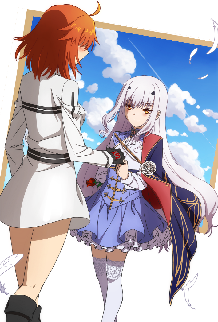 fujimaru ritsuka and melusine (fate and 1 more) drawn by oiun