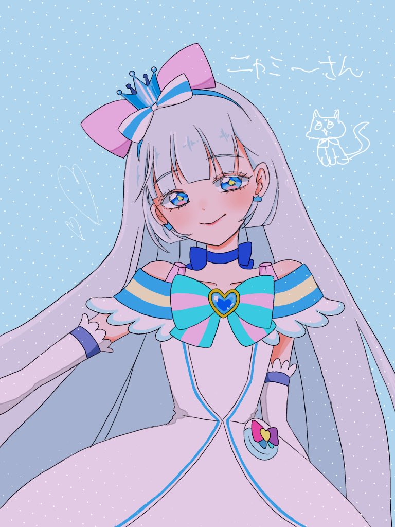 nekoyashiki yuki and cure nyammy (precure and 1 more) drawn by ri_oyasai