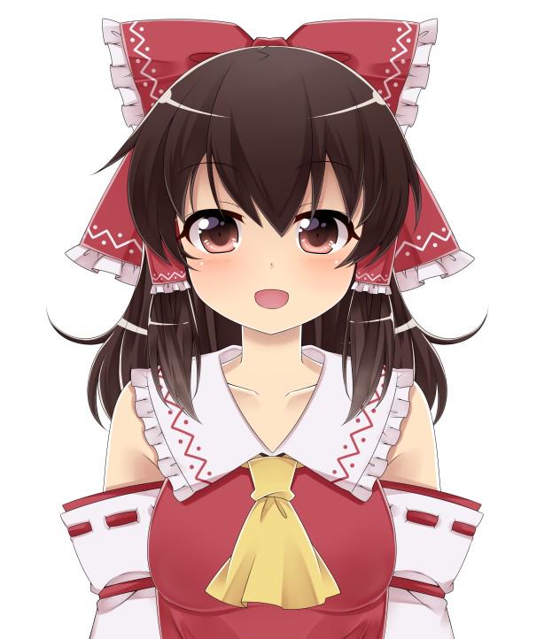 hakurei reimu (touhou) drawn by haruki_(colorful_macaron)
