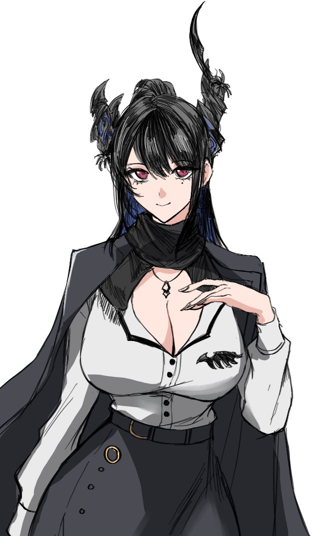 nerissa ravencroft (hololive and 1 more) drawn by sawadafy