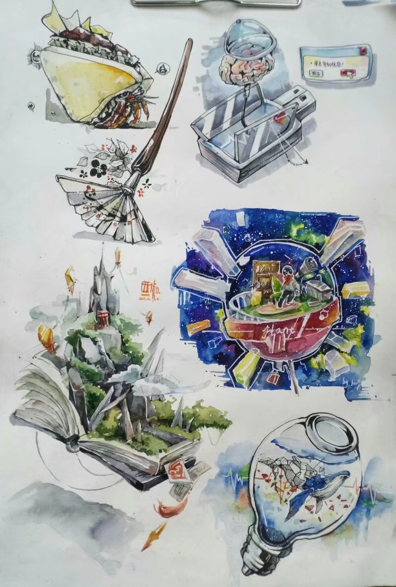 original and 2 more drawn by kong_tiao_bo_zi