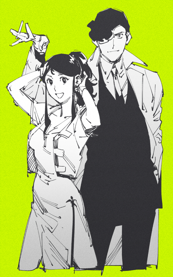 ginrei and murasame kenji (giant robo) drawn by hamu_fukurou