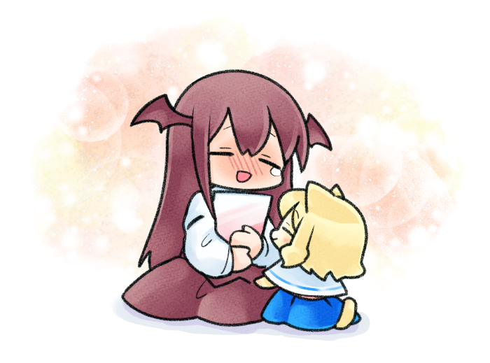 alice margatroid and koakuma (touhou) drawn by megumiya