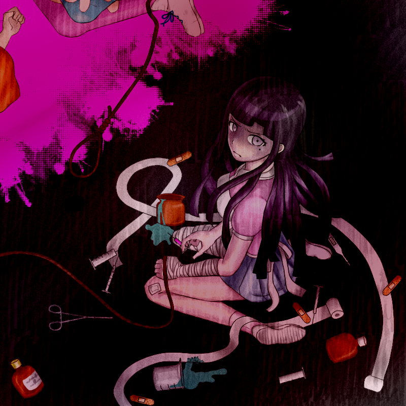 tsumiki mikan, mioda ibuki, and saionji hiyoko (danganronpa and 1 more) drawn by m-ace