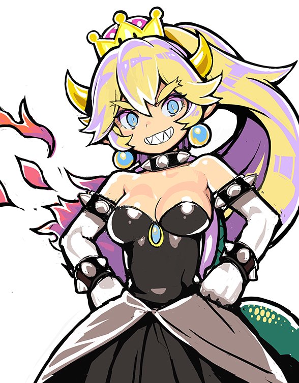 bowsette (mario and 1 more) drawn by onono_imoko