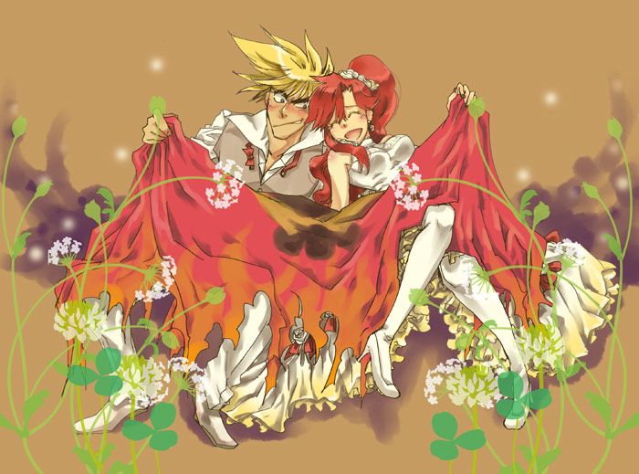 yoko littner and kittan bachika (tengen toppa gurren lagann) drawn by hoshino_hitsuki