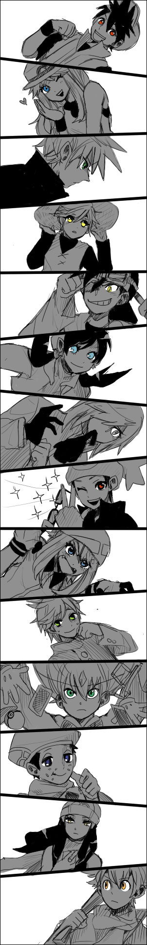 dawn, may, red, ethan, blue oak, and 9 more (pokemon and 1 more) drawn by stone_(shirokanipe_ranran)