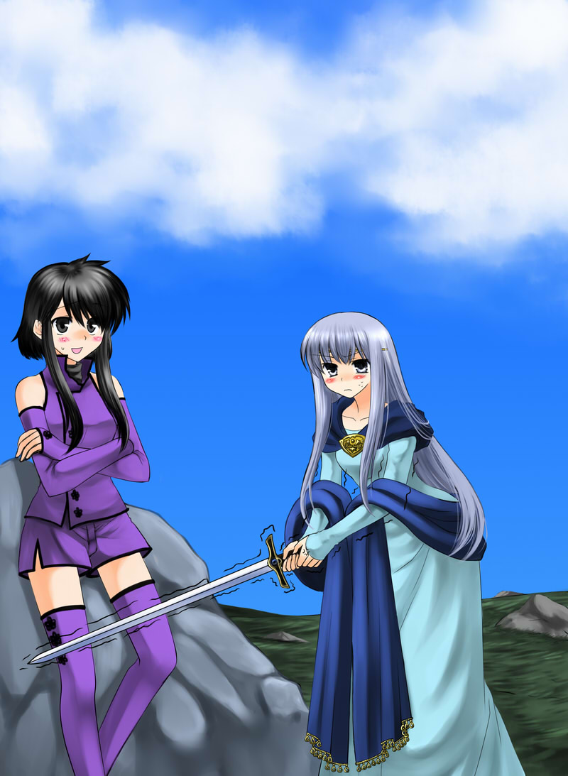 julia and larcei (fire emblem and 1 more) drawn by bo_(774berry)