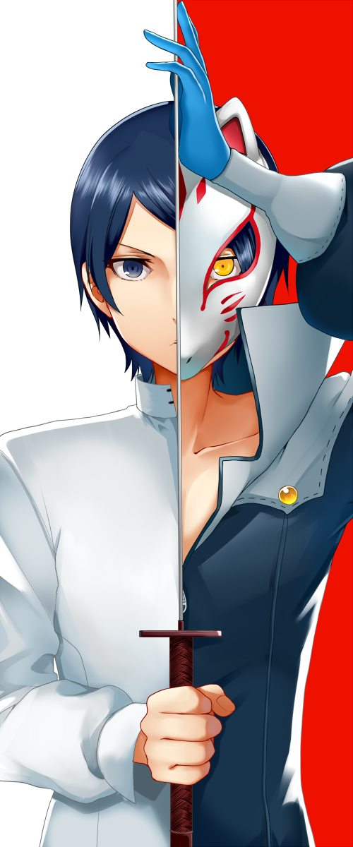 kitagawa yuusuke and fox (persona and 1 more) drawn by tarachine