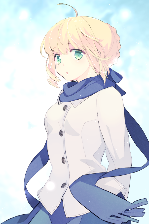 artoria pendragon and saber (fate and 1 more) drawn by 87banana