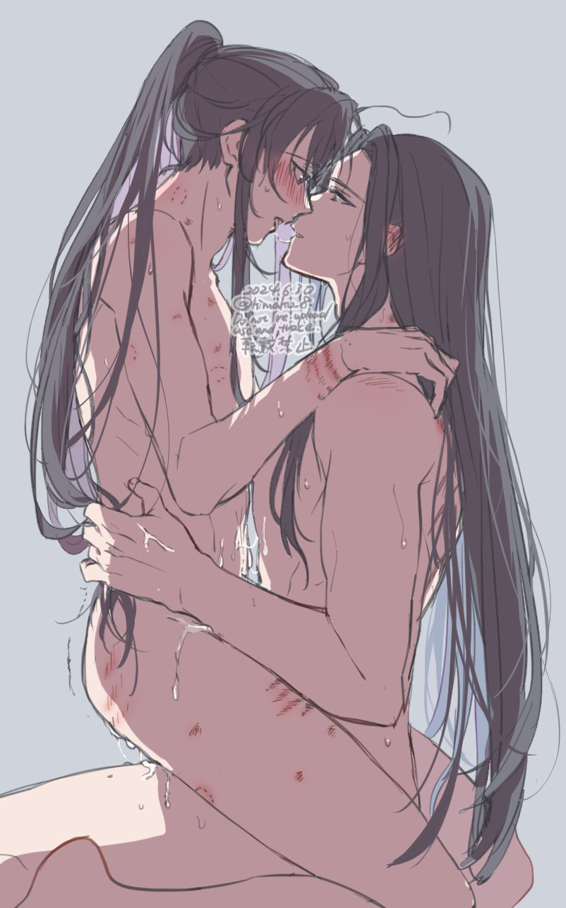 wei wuxian and lan wangji (modao zushi) drawn by kimako_(kimako_8)
