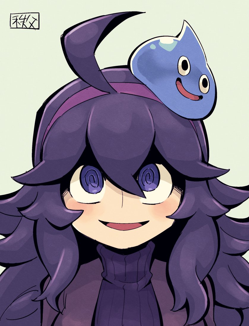 hex maniac and slime (pokemon and 2 more) drawn by chichibu_(watson)