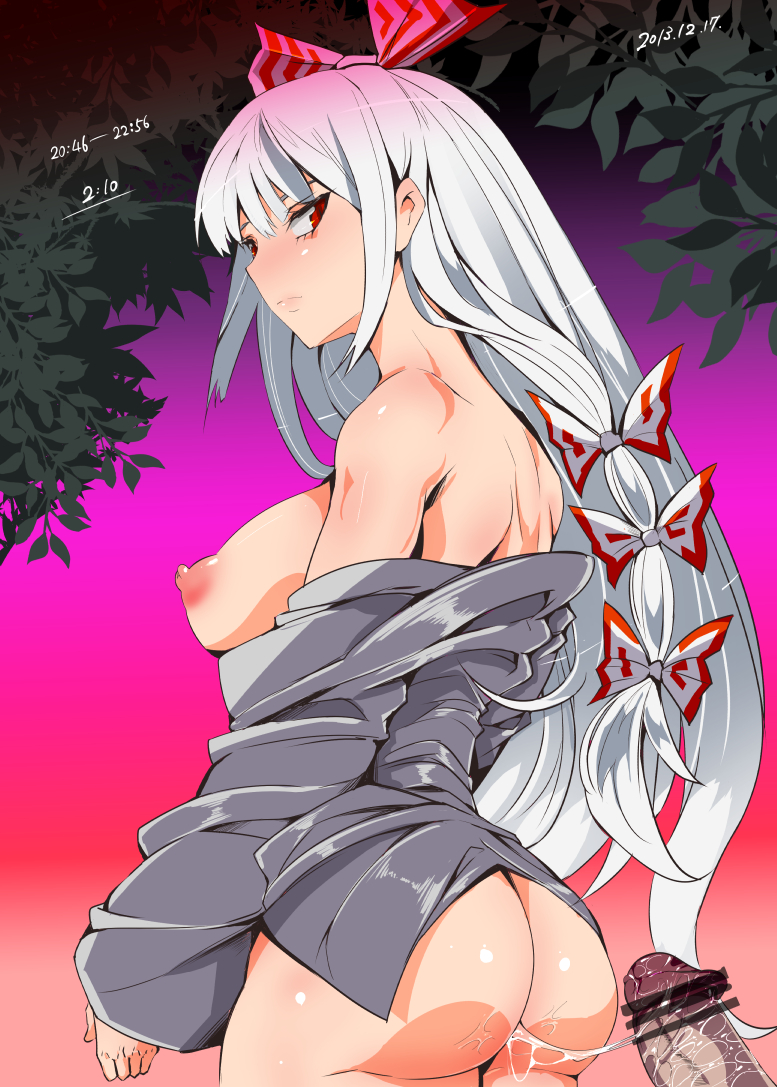 fujiwara no mokou (touhou) drawn by nyuu_(manekin-eko)