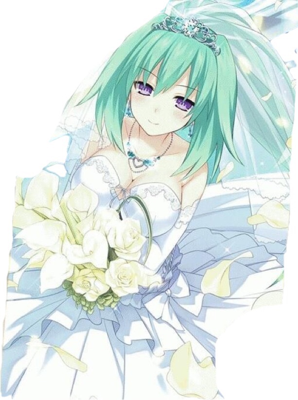 vert and green heart (neptune) drawn by haku_san