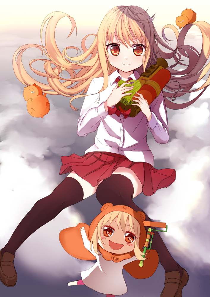 doma umaru and komaru (splatoon and 2 more) drawn by saito_(pigrank)