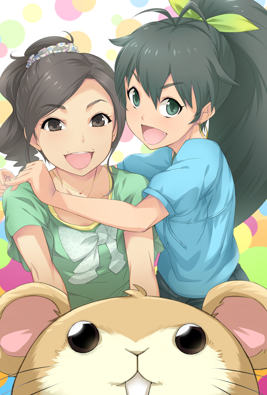 ganaha hibiki and numakura manami (idolmaster) drawn by mikel_(4hands)