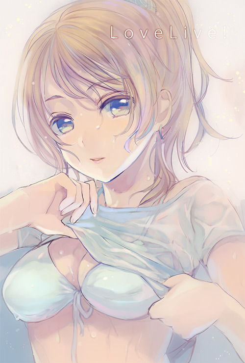 ayase eli (love live! and 1 more) drawn by ame_yamori