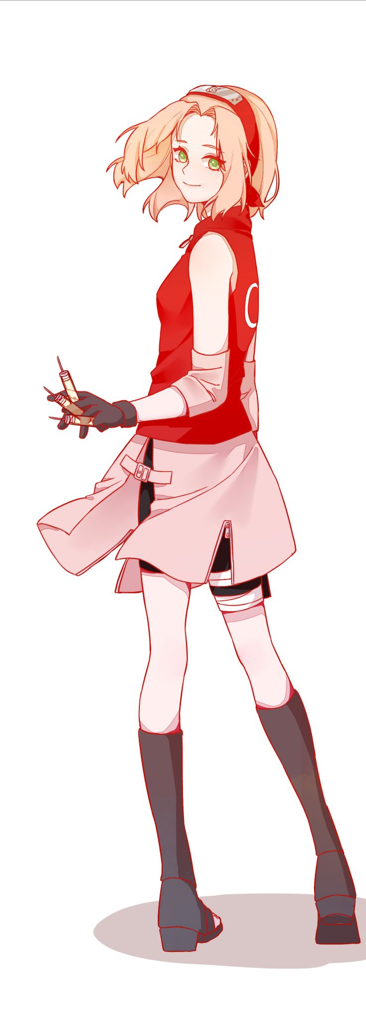 haruno sakura (naruto and 1 more) drawn by baihua_er