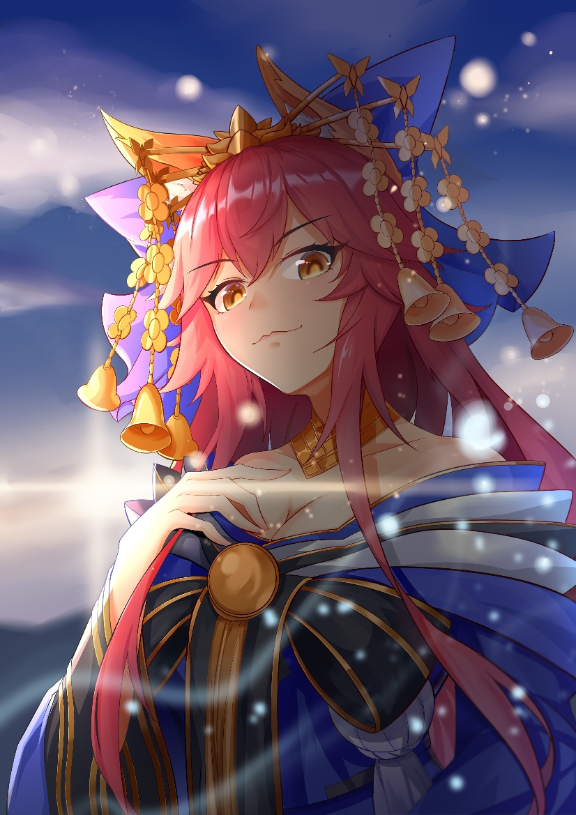 tamamo and tamamo no mae (fate and 2 more) drawn by sktre12