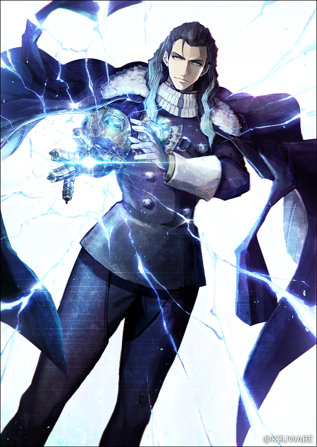 nikola tesla (fate and 1 more) drawn by k-suwabe