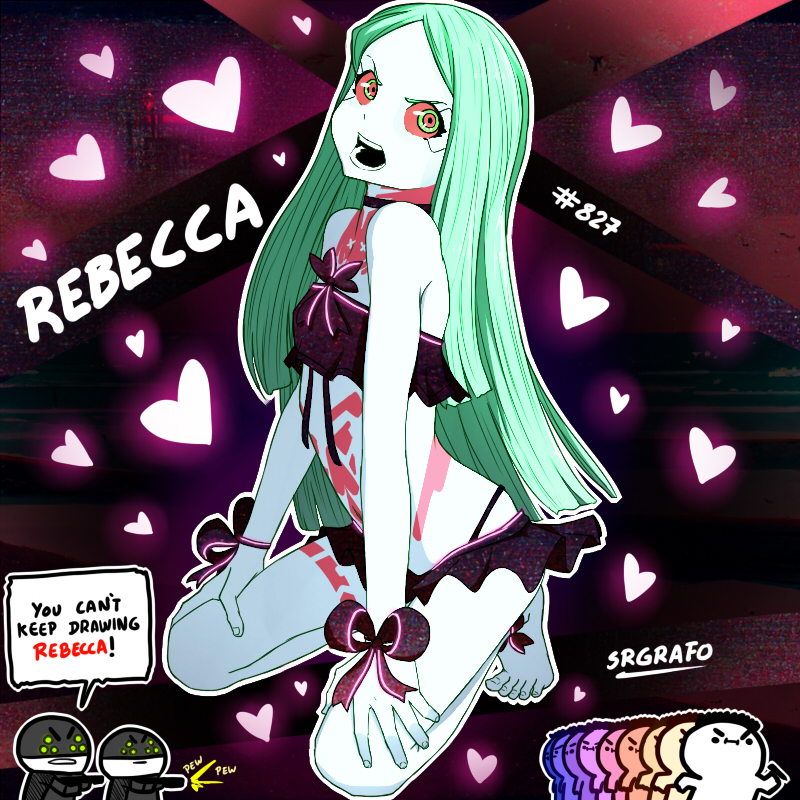 rebecca (cyberpunk and 1 more) drawn by srgrafo