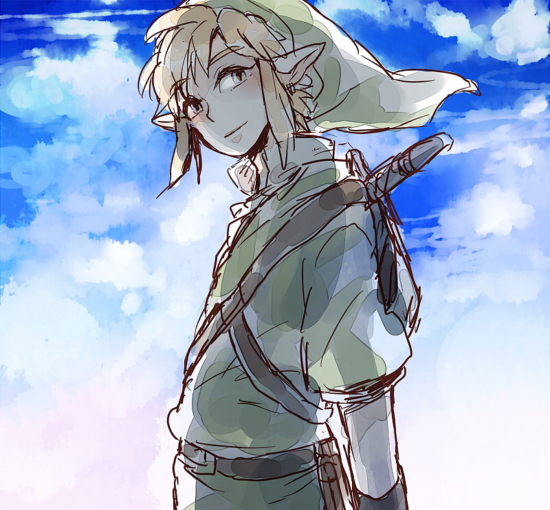 link (the legend of zelda and 1 more) drawn by shio_(yuzu69)