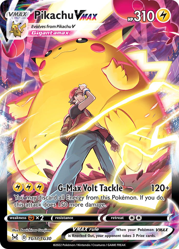 pikachu, red, and gigantamax pikachu (pokemon and 2 more) drawn by gunjima_souichirou