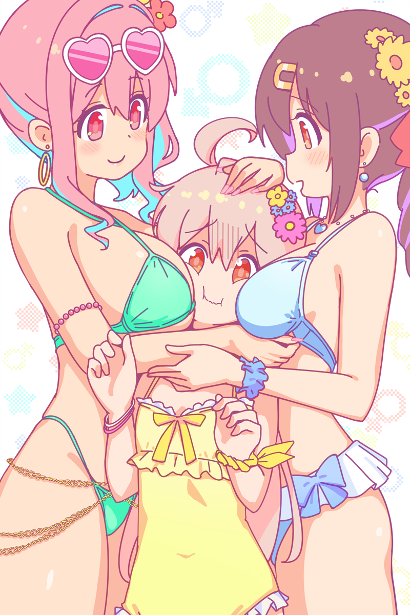 oyama mahiro, oyama mihari, and hozuki kaede (onii-chan wa oshimai!) drawn by mocchisake