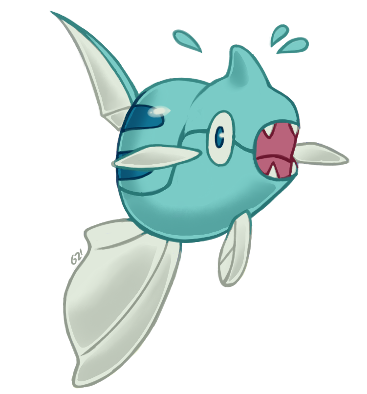 remoraid (pokemon) drawn by pinkgermy