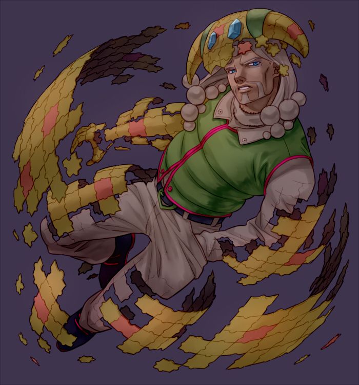higashikata norisuke iv and king nothing (jojo no kimyou na bouken and 1 more) drawn by itaru_souga