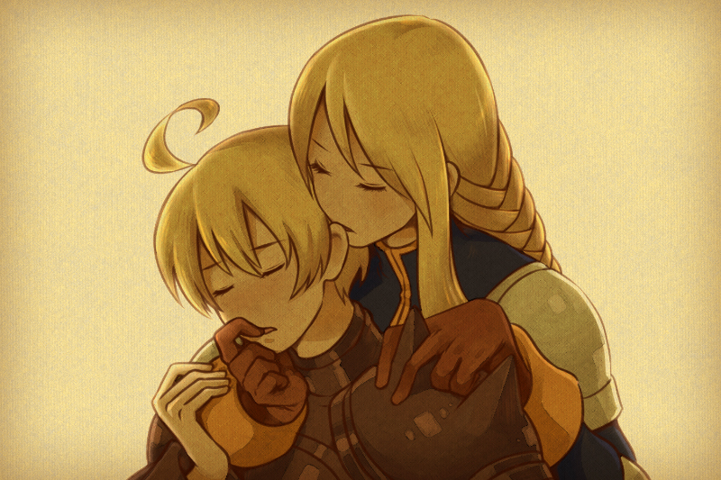 agrias oaks and ramza beoulve (final fantasy and 1 more) drawn by shigure_n